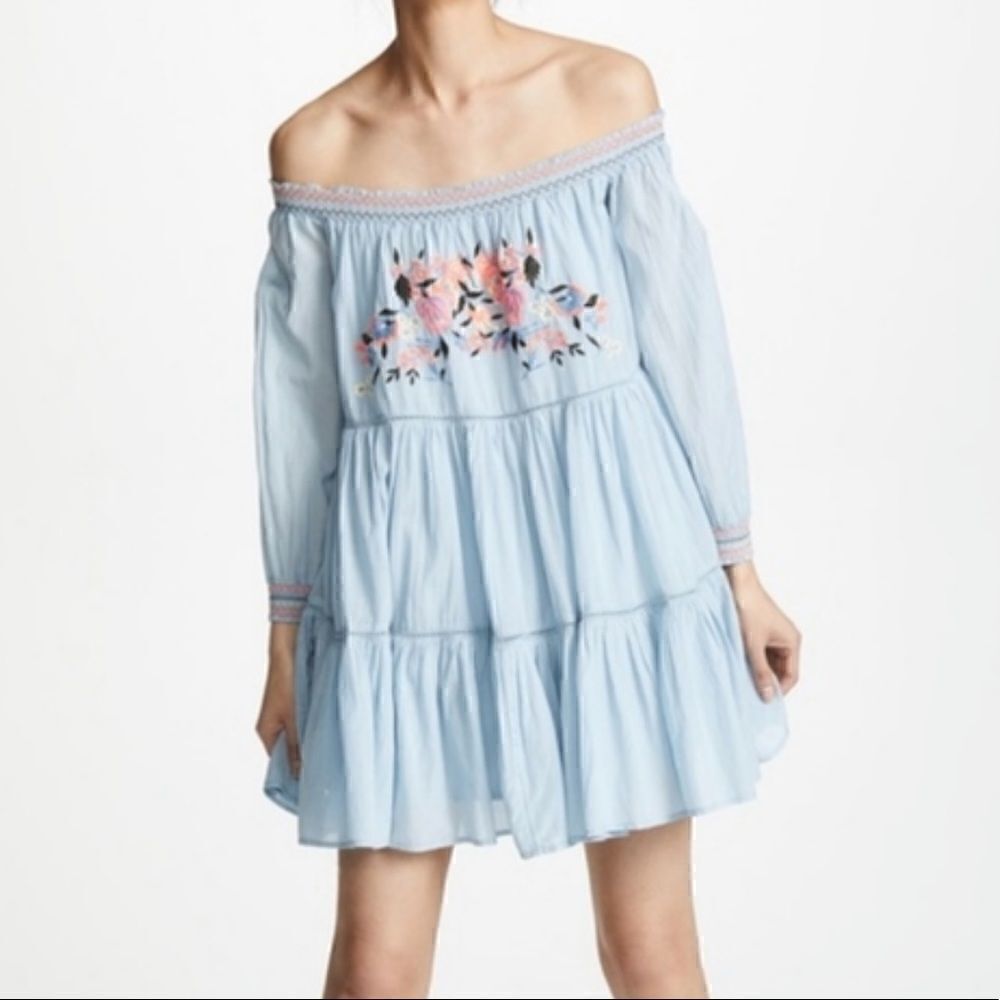 Free People Blue Dress 